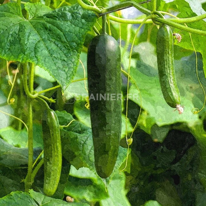 Long vegetable green cucumber image
